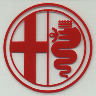 Alfa Romeo Emblem Sticker(Clear Base)