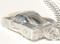 Enzo Ferrari Sterling Silver Keyring