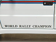 LANCIA Delta integrale 6 Decal (WORD RALLY CHAMPION Logo forFront Door)