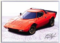 LANCIA Stratos Illustration by Kenichi Hayashibe