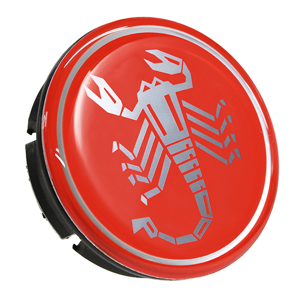 ABARTH Wheel Center Cap   (Old Scorpione/Red/48mm)