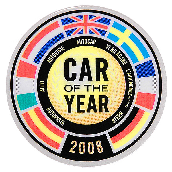 FIAT NEW 500 CAR OF THE YEAR Sticker