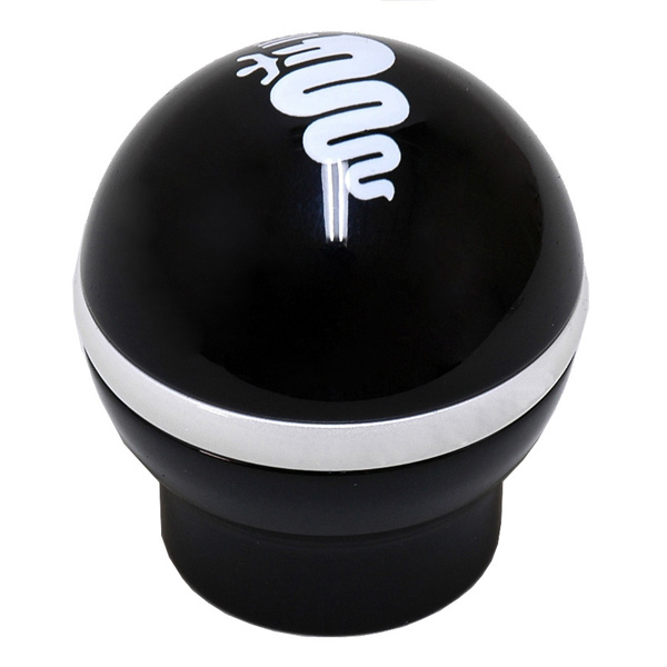 Alfa Romeo Biscione Aluminium Gear Knob (Reverselock/Black Red Line) 