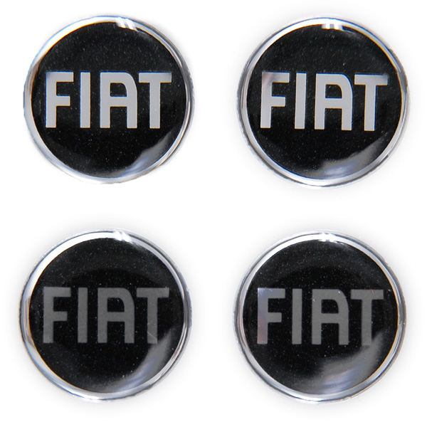 FIAT Logo 3D Sticker (monotone/21mm/4pcs.)