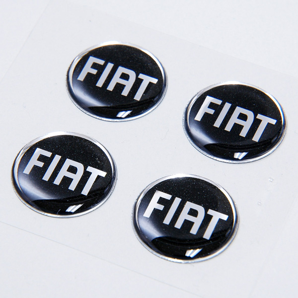 FIAT Logo 3D Sticker (monotone/21mm/4pcs.)