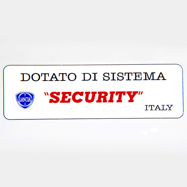 LANCIA Security Sticker