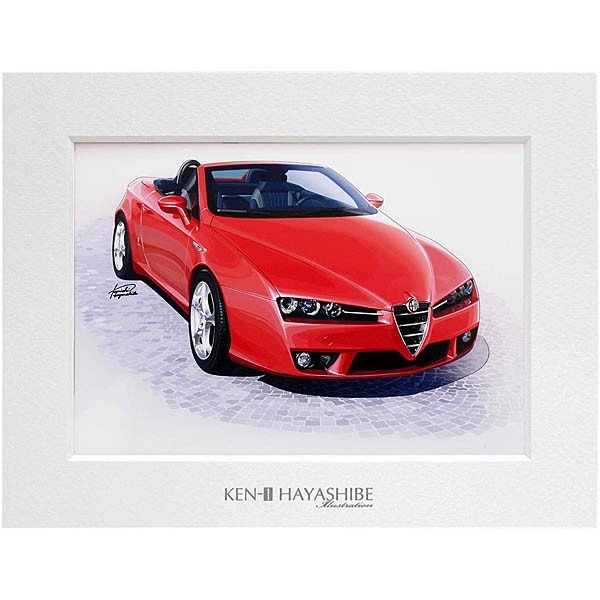 Alfa Romeo SpiderIllustration by Kenichi Hayashibe