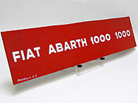ABARTH SIMCA 1000��������ѥץ졼��