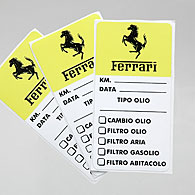 Ferrari Maintenance Sticker (Set of 3pcs.)