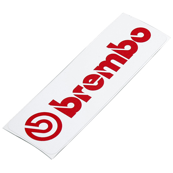 Brembo Logo Sticker (White Base/Red Logo)