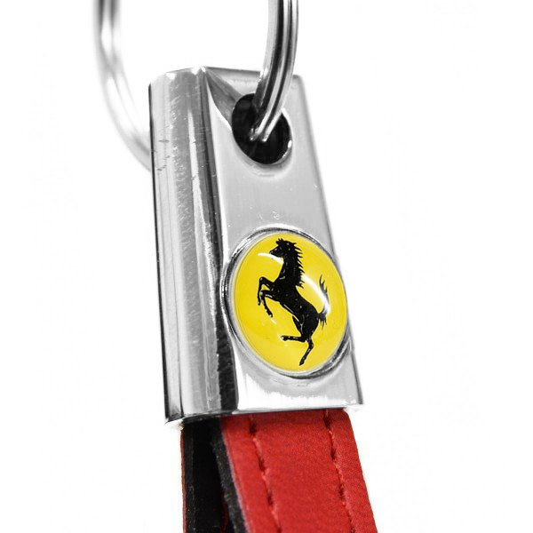 Ferrari Strap Shaped Keyring (Red)