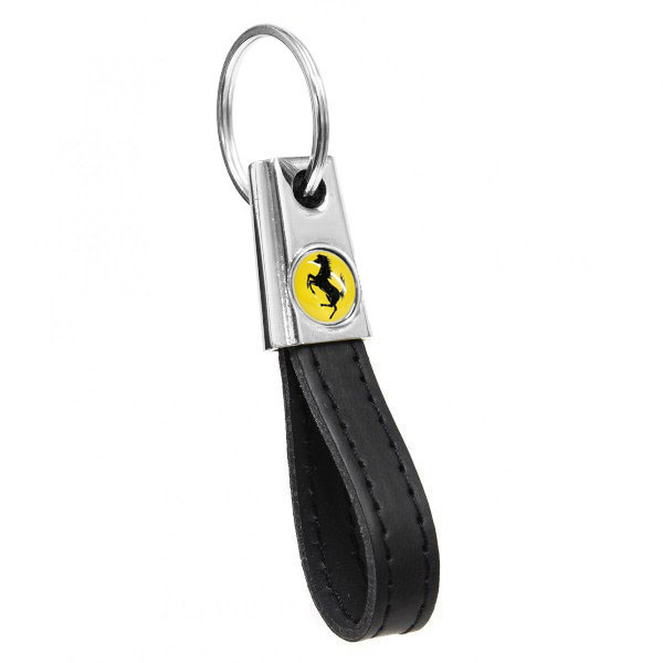 Ferrari Strap Shaped Keyring (Black)