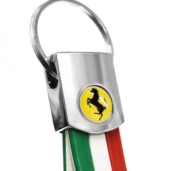 Ferrari Tricolor Keyring(Emblem Medal Type)