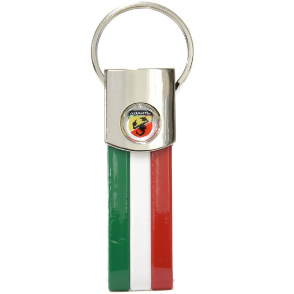 ABARTH Tri Color Keyring (Emblem Medal)