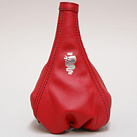 Alfa Romeo MiTo Leather Shift Boot (Red/BLACK Steach/Silver Snake)