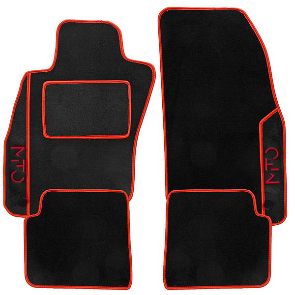 Alfa Romeo MiTo Floor Mats (Black/Red Piping/LHD)