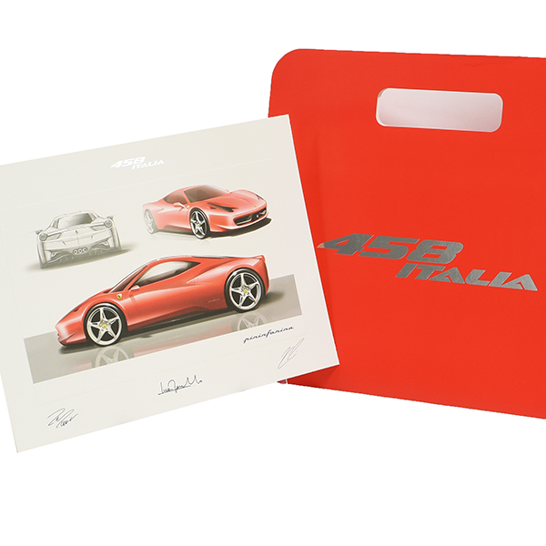 Ferrari 458 ITALIA lithograph