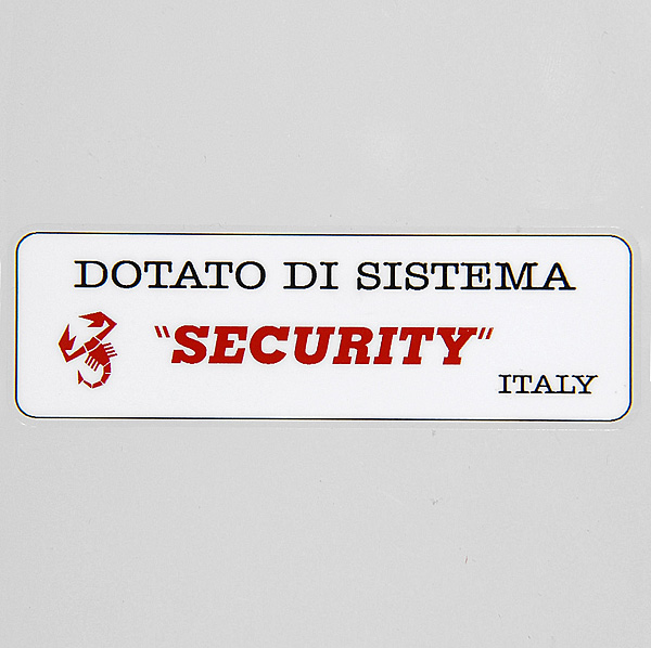 ABARTH Security Sticker