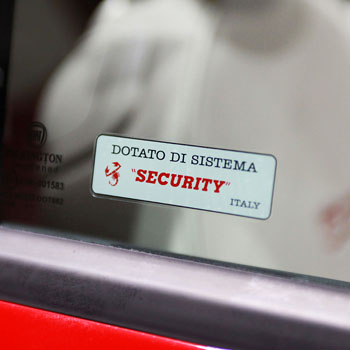 ABARTH Security Sticker