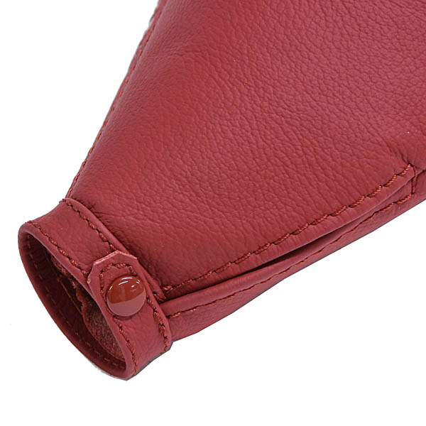 Alfa Romeo 147 Leather Hand-Brake Boots (Red/Red Steach/Snake)