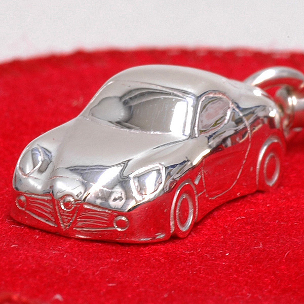 Alfa Romeo 8C Competizione Sterling Silver Keyring