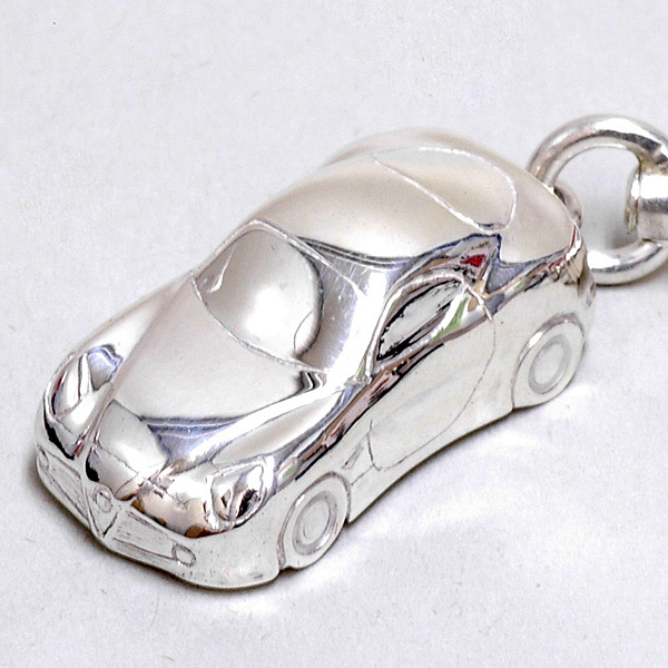 Alfa Romeo 8C Competizione Sterling Silver Keyring