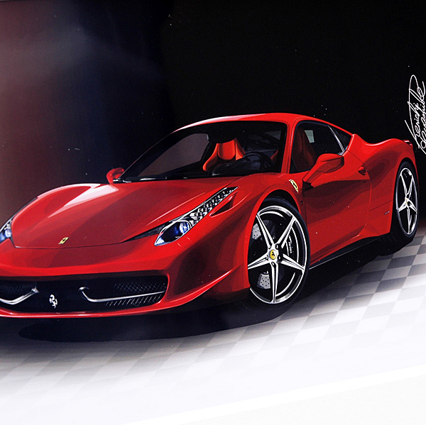 Ferrari 458 ITALIA Illustration by Kenichi Hayashibe