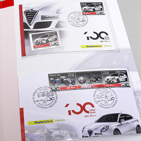 Alfa Romeo 100 anni POSTE ITALIANE POST CARD & STAMP Set