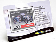 Alfa Romeo 100 anni POSTE ITALIANE POST CARD & STAMP Set