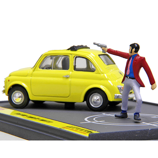 1/43 FIAT 500F with Lupin The 3rd Miniature Model
