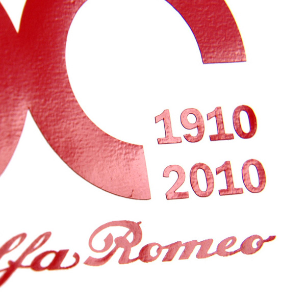 Alfa Romeo 100anni Logo Sticker(Small/die-cut)