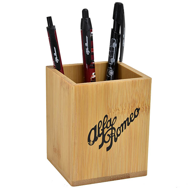 Alfa Romeo Official Bamboo Pen Stand