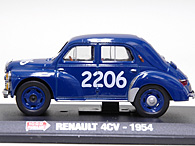 1/43 1000 MIGLIA Collection No.43 Renault 4CV Miniature Model