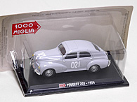 1/43 1000 MIGLIA Collection No.45 Peugeot 203 Miniature Model