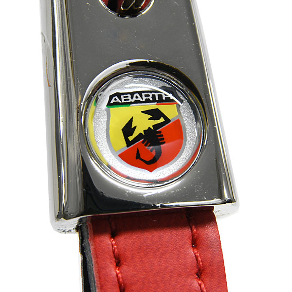 ABARTH Strap Shaped Keyring (Red)