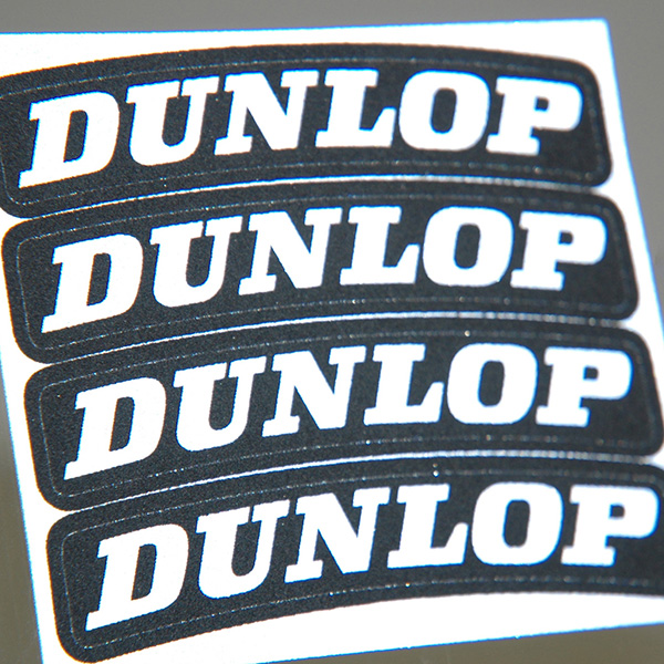 DUNLOP Logo Sticker for Tire (4pcs.)