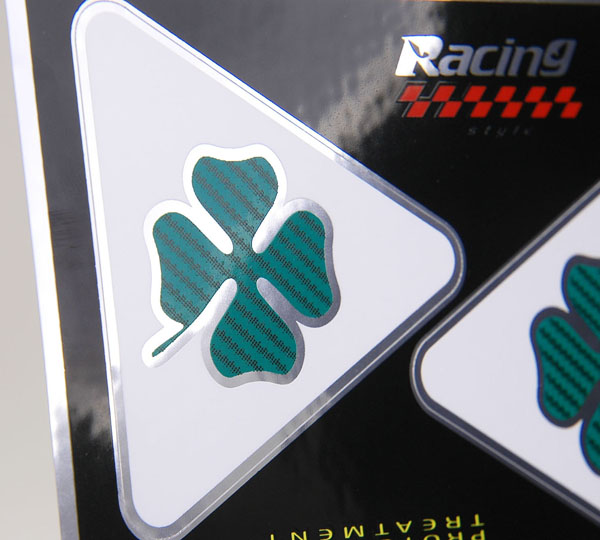 QUADRIFOGLIO Alu Sticker Set