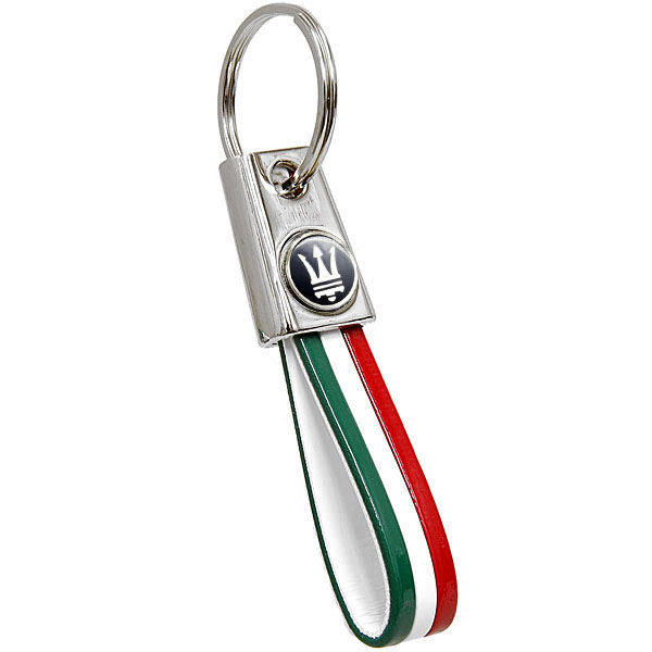 MASERATI Tri Color Keyring (slim type)