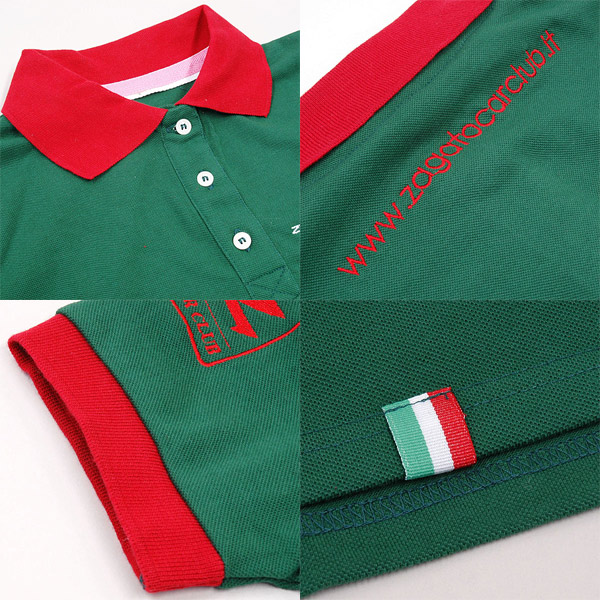 ZAGATO CAR CLUB Polo Shirts (for Women/Green)