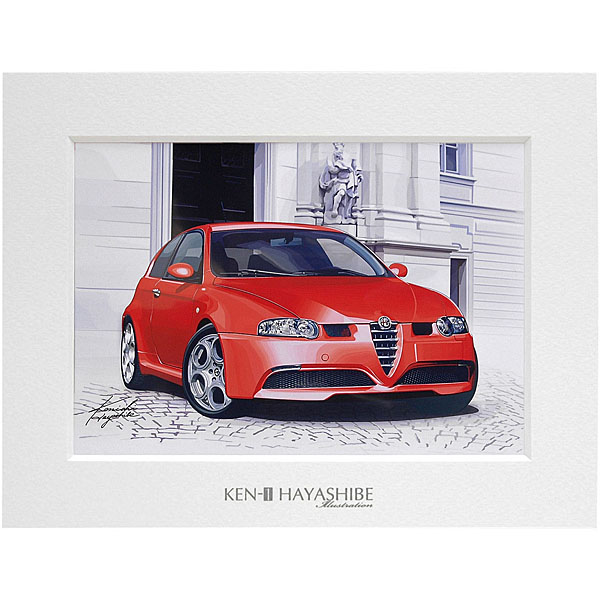 Alfa Romeo 147GTA Illustration by Kenichi Hayashibe