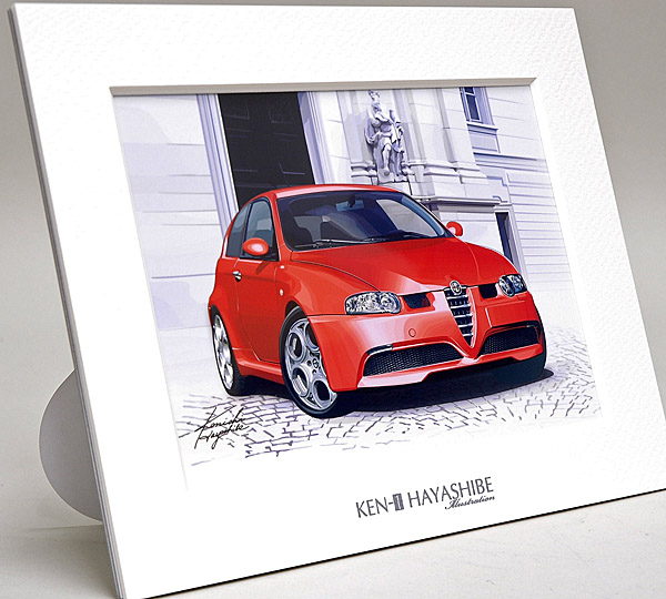 Alfa Romeo 147GTA Illustration by Kenichi Hayashibe