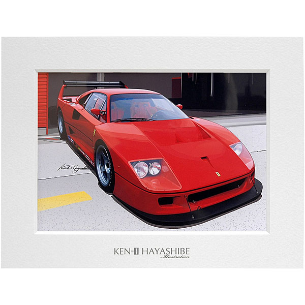 Ferrari F40LM Illustration by Kenichi Hayashibe