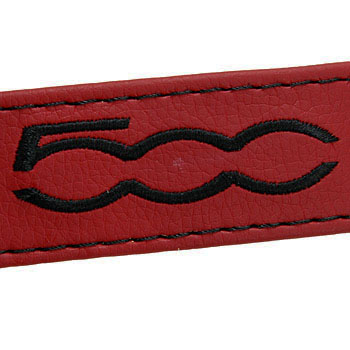 FIAT NEW 500 Trunk Strap (500 logo/Red)