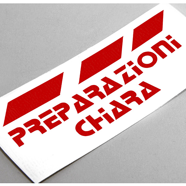 PREPARAZIONI CHIARA Sticker (Die Cut/Black)