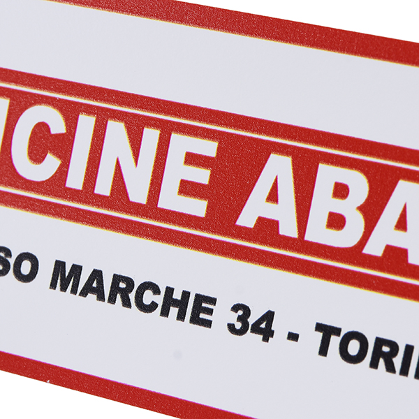 OFFICINE ABARTH -CORSO MARCHE 34-TORINO Sticker