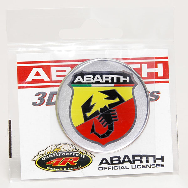 ABARTH 3D Emblem Sticker (Round/50mm)-21537-