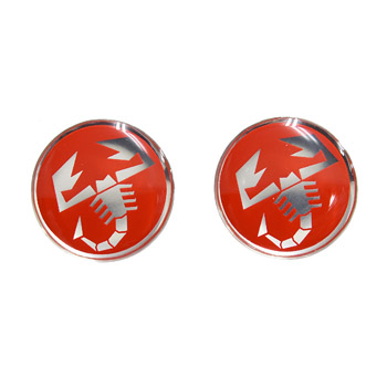 ABARTH 3D SCORPIONE Sticker(Round/21mm/2pcs.)-21539-