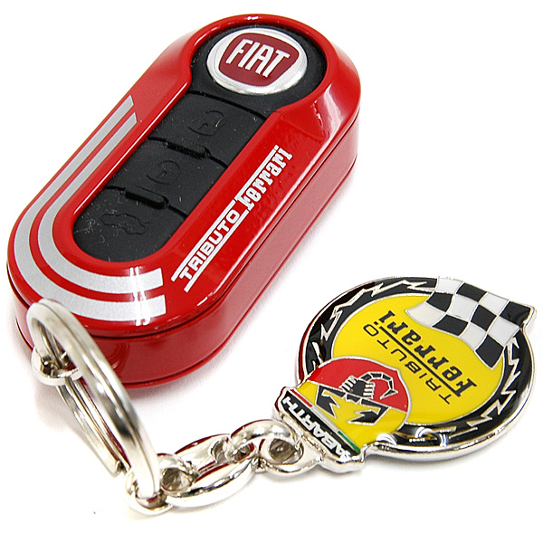 KEY COVER CHIAVI FIAT 500 ABARTH TRIBUTO FERRARI - ORIGINALE - GENUINE