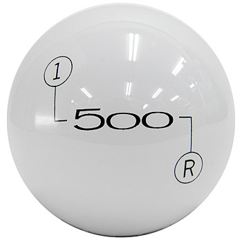 FIAT NEW500 Alumi Gear Knob (White&Black)