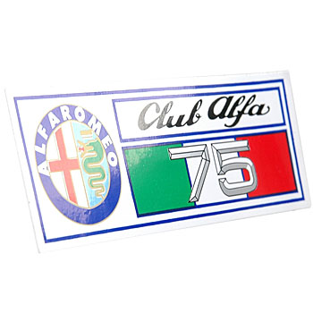 Club Alfa 75 Sticker